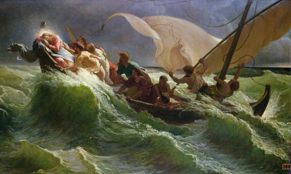 Christ Asleep in his Boat od Jules Jospeh Meynier