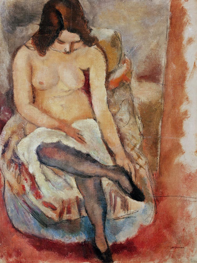 Seated Woman od Jules Pascin