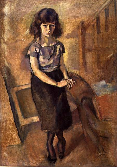 Standing Young Woman od Jules Pascin