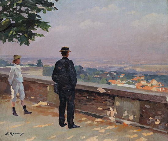 Paris from the observatory at Meudon od Jules Ernest Renoux