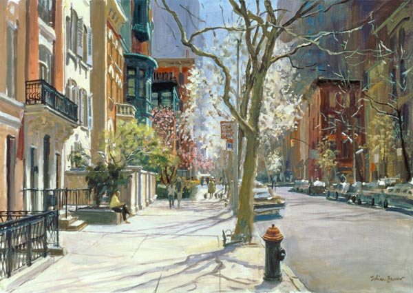 East 70th Street, New York, 1996 (oil on canvas)  od Julian  Barrow