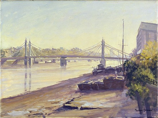 Albert Bridge (oil on canvas)  od Julian  Barrow