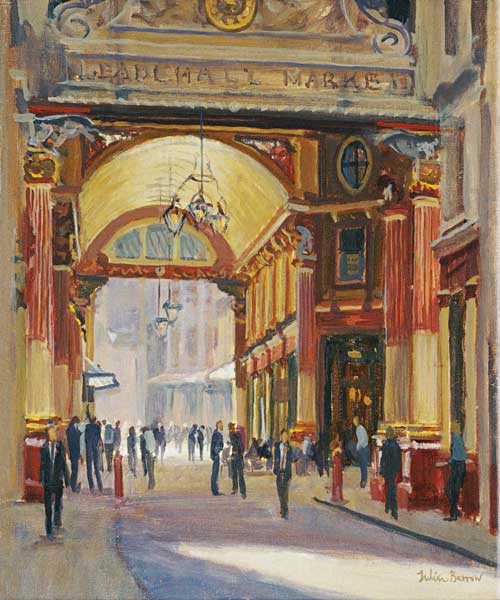 Leadenhall Market - the Crossroads (oil on canvas)  od Julian  Barrow