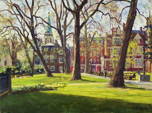 Mount Street Gardens, London (oil on canvas)  od Julian  Barrow