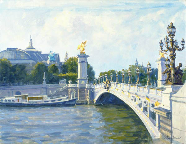 Pont Alexandre III, Paris (oil on canvas)  od Julian  Barrow