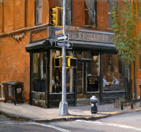 West Village Corner Shop, 1997 (oil on canvas)  od Julian  Barrow
