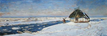Winter in Osieku od Julian Falat