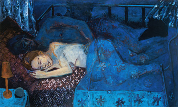 Sleeping Couple, 1997 (oil on canvas)  od Julie  Held