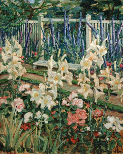 Lilien im Garten Muthesius od Julie Wolfthorn
