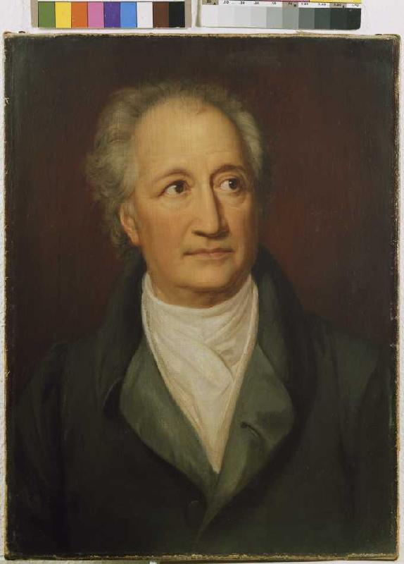 Johann Wolfgang von Goethe. 1844/45 (Teilkopie nach J.K. Stieler) od Julie von Egloffstein