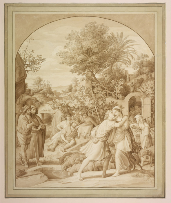 Jacob und Rahel am Brunnen od Julius Schnorr von Carolsfeld