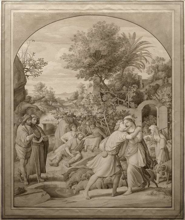 Jakob und Rahel am Brunnen od Julius Schnorr von Carolsfeld
