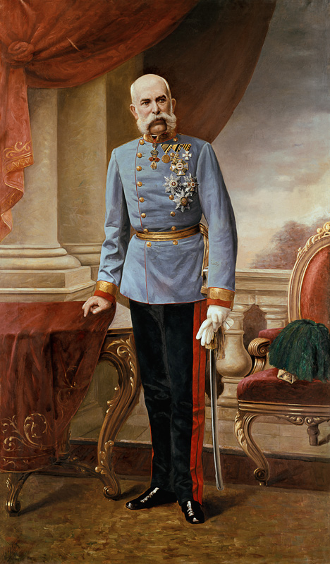 Emperor Franz Josef I. of Austria od Julius von Blaas