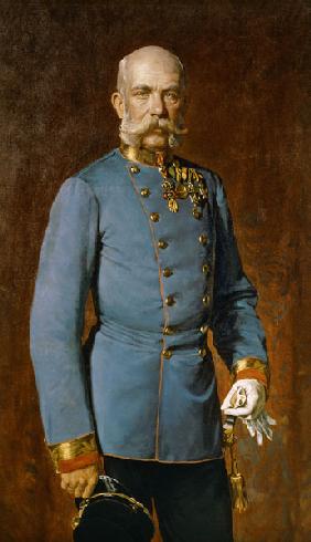 Emperor Franz Joseph of Austria in uniform.