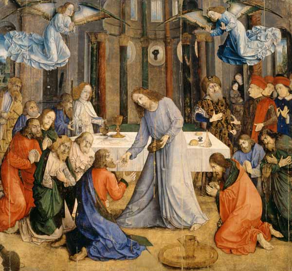 The Last Supper or, The Communion of the Apostles od Juste  de Gand