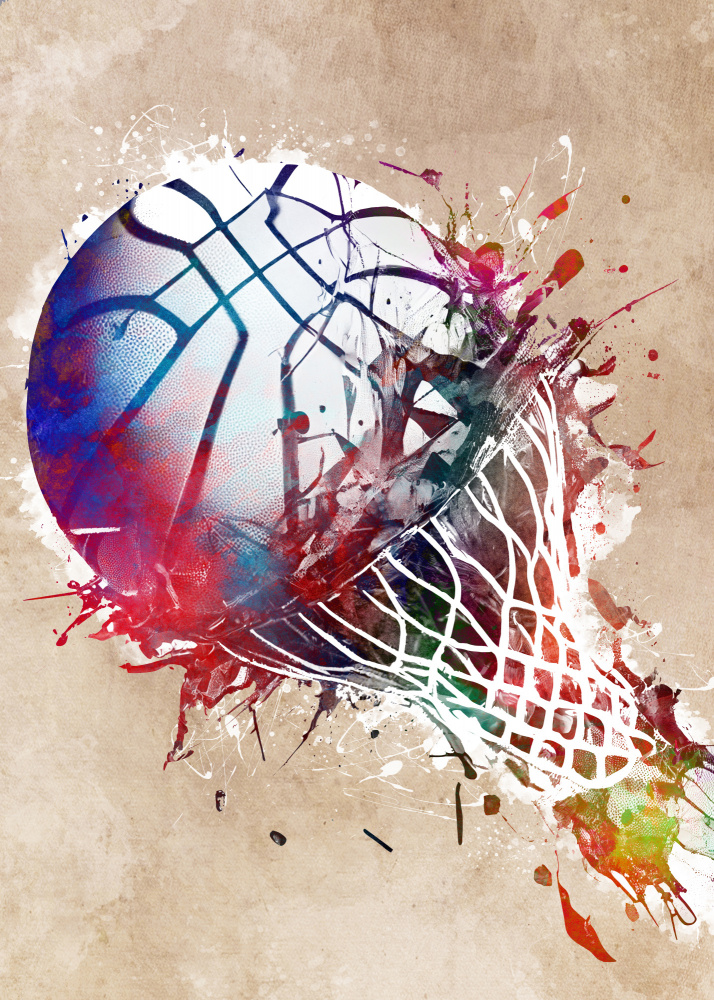 Basketball Sport Art 17 od Justyna Jaszke