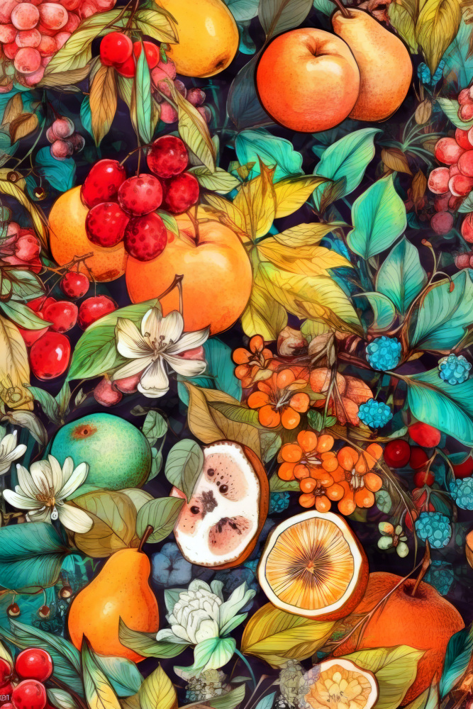 Flowers and fruits 3 od Justyna Jaszke