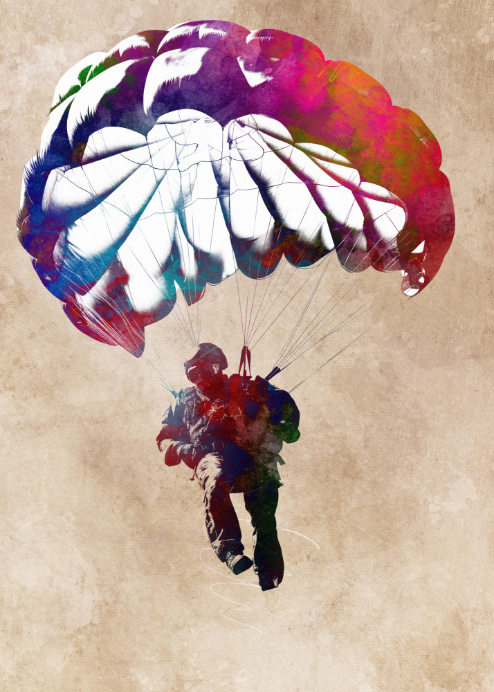 Paratrooper sport art od Justyna Jaszke