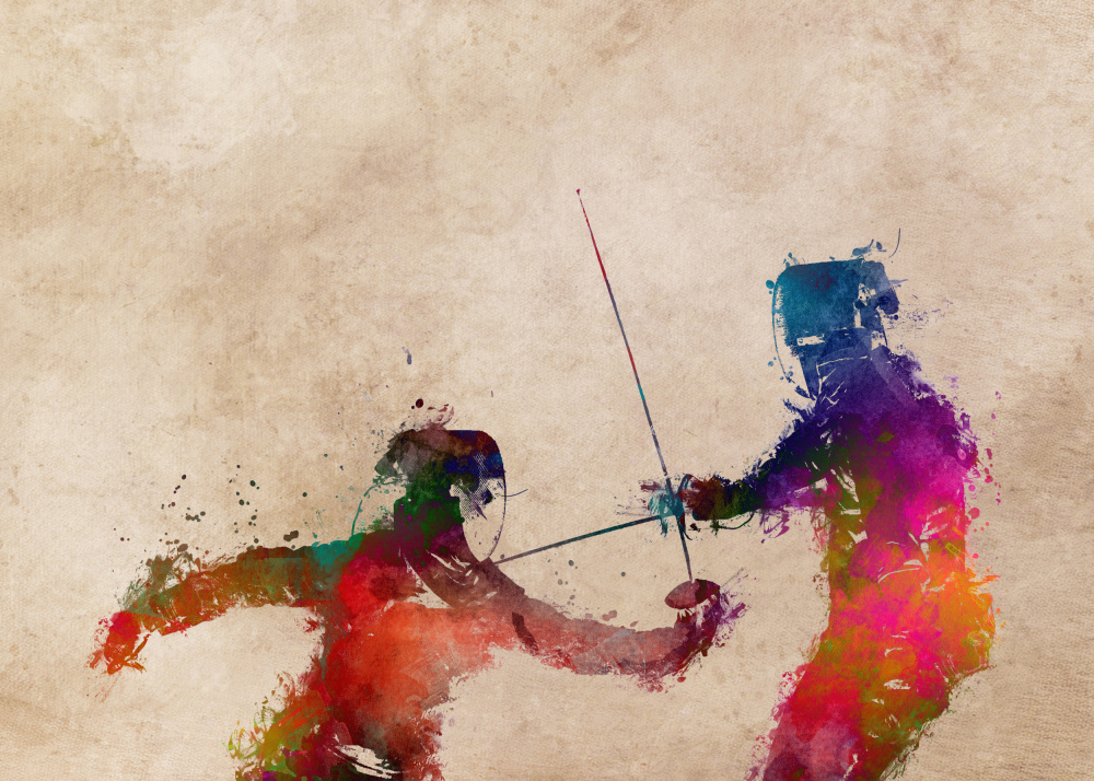 Fencing Sport Art 1 od Justyna Jaszke