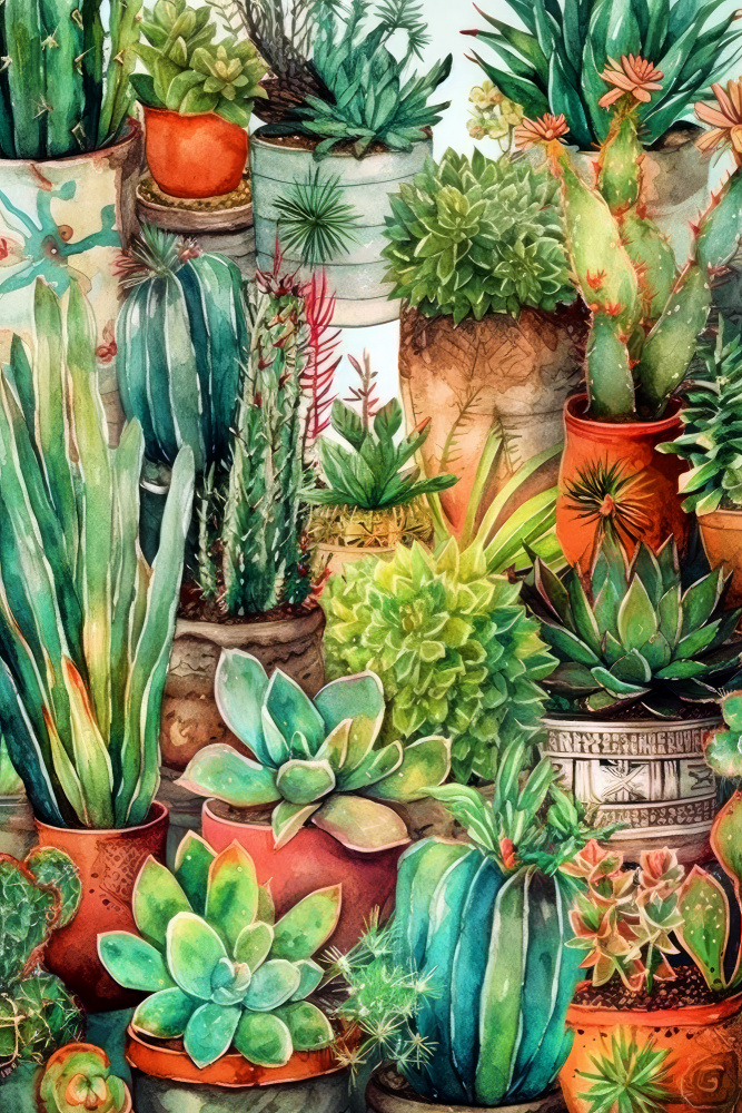 Succulents and cactus 13 od Justyna Jaszke