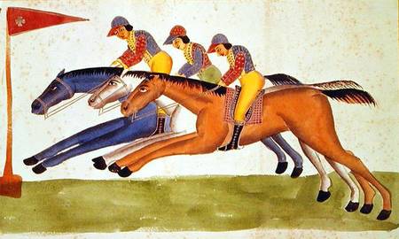 Horse Racing in Bengal od Kalighat School