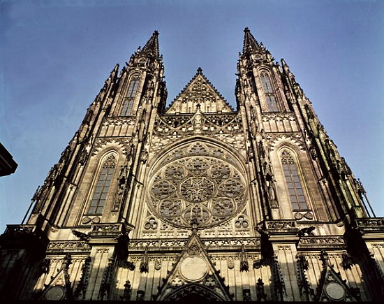 Facade of the Cathedral of St. Vitus od Kamil Hilbert