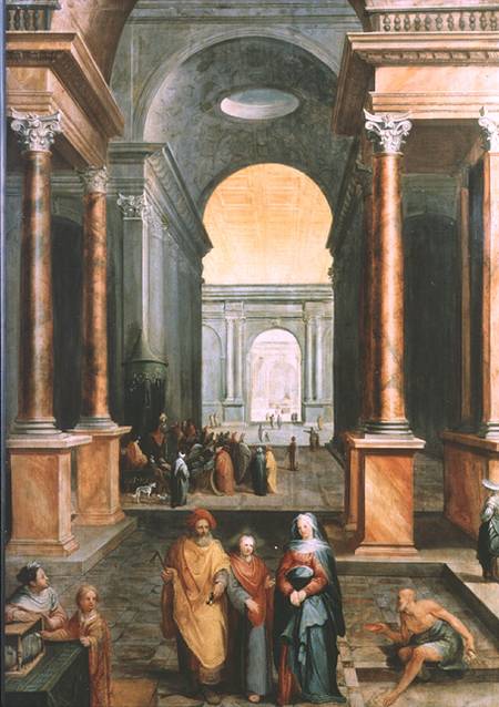 Christ in the Temple od Karel Van Mander