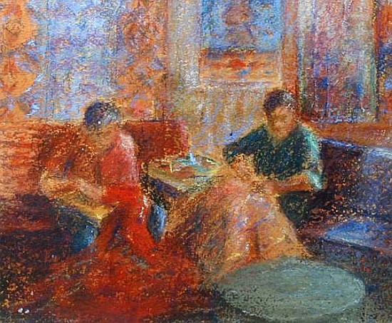 Carpet Factory in Morocco, 2000 (pastel on paper)  od Karen  Armitage