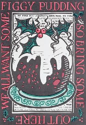 Figgy Pudding, 1998 (linocut on paper) 