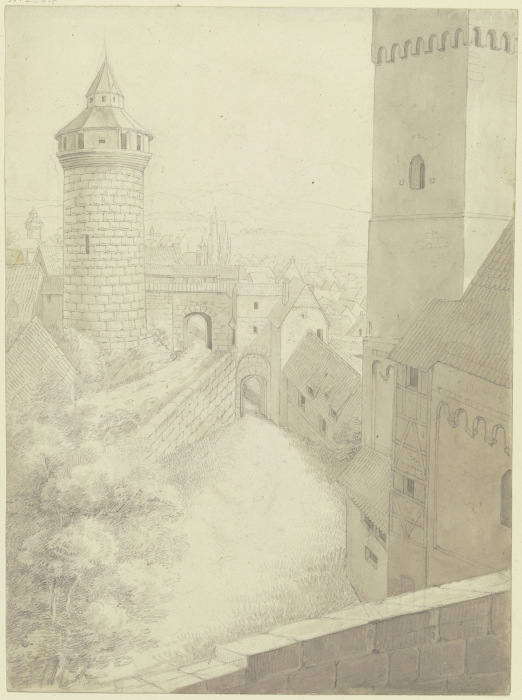At the castle of Nuremberg od Karl Ballenberger