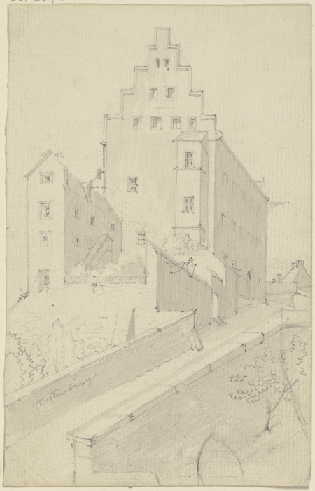 Burganlage mit getreppter Giebelfassade od Karl Ballenberger