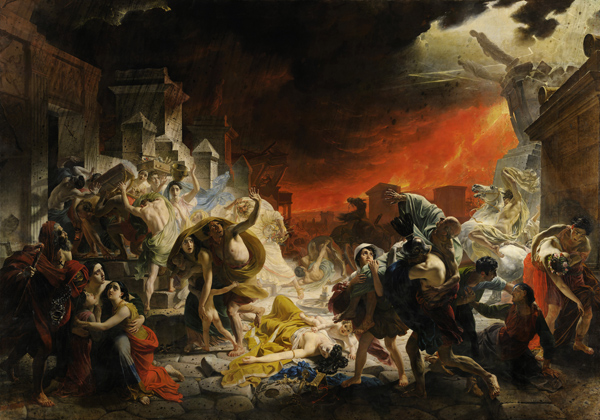 The last day of Pompeji. od Karl Pavlovich Bryullov