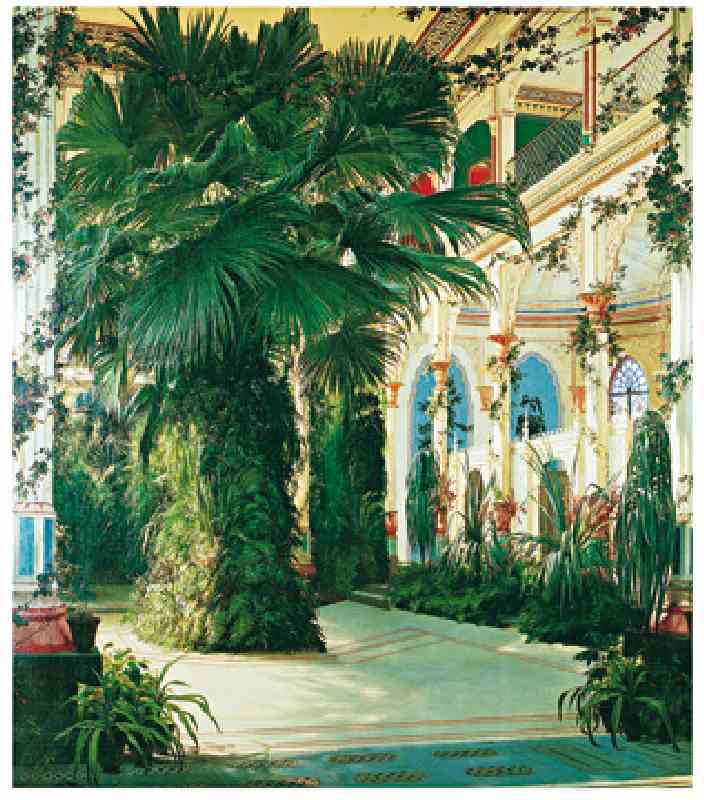 Interior of a Palm House - (BLK-02) od Carl Eduard Ferdinand Blechen