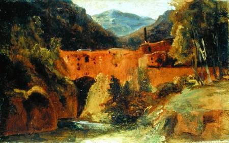 Mill in the valley near Amalfi od Carl Eduard Ferdinand Blechen
