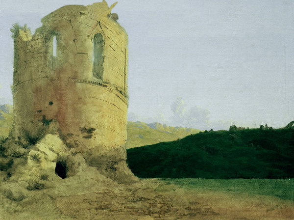 Ruins of a Circular Tower od Carl Eduard Ferdinand Blechen