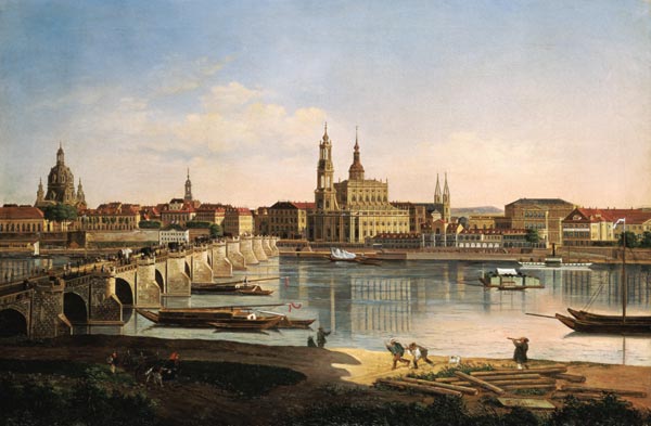 View on Dresden od Karl Gottfried Traugott Faber