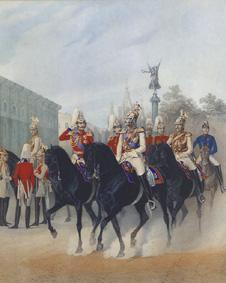 Zar Nikolaus I. und Grossfürst Alexander in St. Petersburg