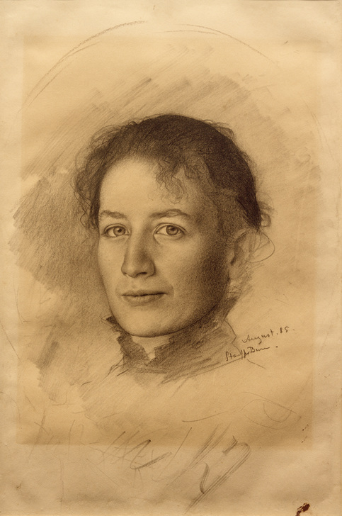 Bildnis der Schwester des Künstlers, Marie Stauffer od Karl Stauffer-Bern