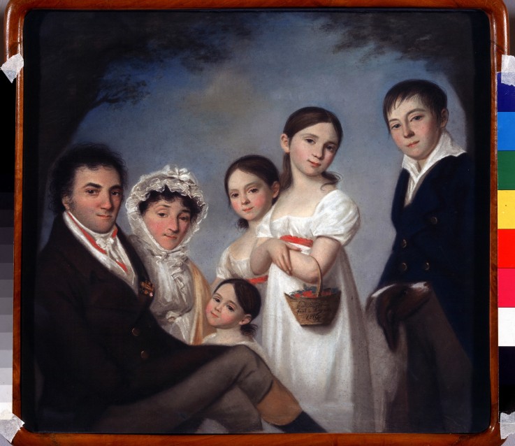 Family of the poet Evgeny Boratynsky (1800-1844) od Karl Wilhelm Bardou
