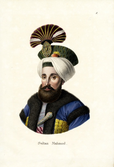 Sultan Mahmud Ii. od Karl Joseph Brodtmann
