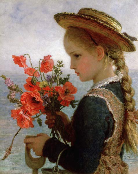 Poppy Girl od Karl Wilhelm Friedrich Bauerle