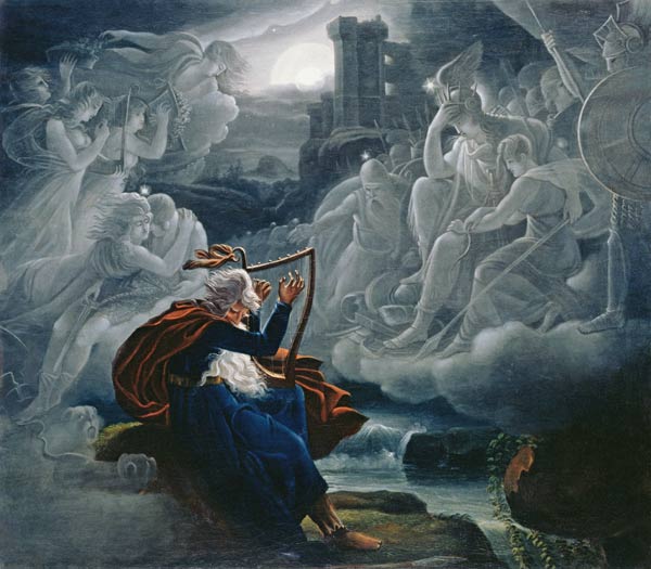 Ossian conjures up the spirits on the banks of the River Lorca od Károly Kisfaludy