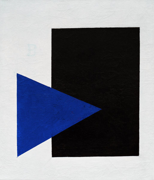 Malevich / Black Square, Blue Triangle od Kasimir Severinovich Malewitsch
