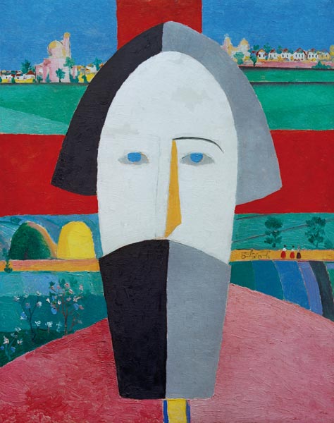 Malevich / Head of a Farmer od Kasimir Severinovich Malewitsch