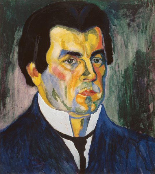 Kasimir Malevich, Autoportrét 1908 od Kasimir Severinovich Malewitsch