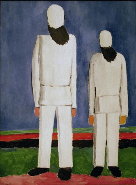 K.Malevich / Two Male Figures / 1928/32 od Kasimir Severinovich Malewitsch