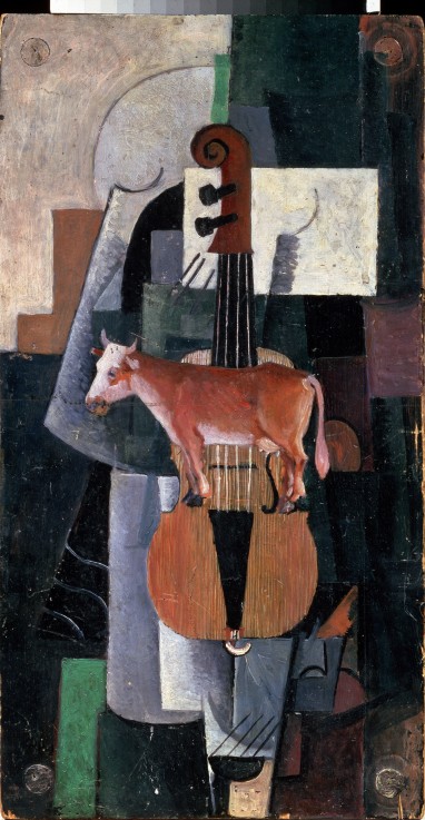 Cow and Violin od Kasimir Severinovich Malewitsch
