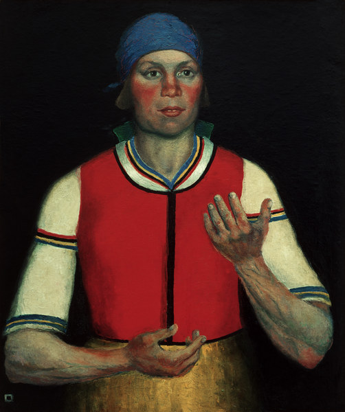 Malevich / Worker / 1933 od Kasimir Severinovich Malewitsch