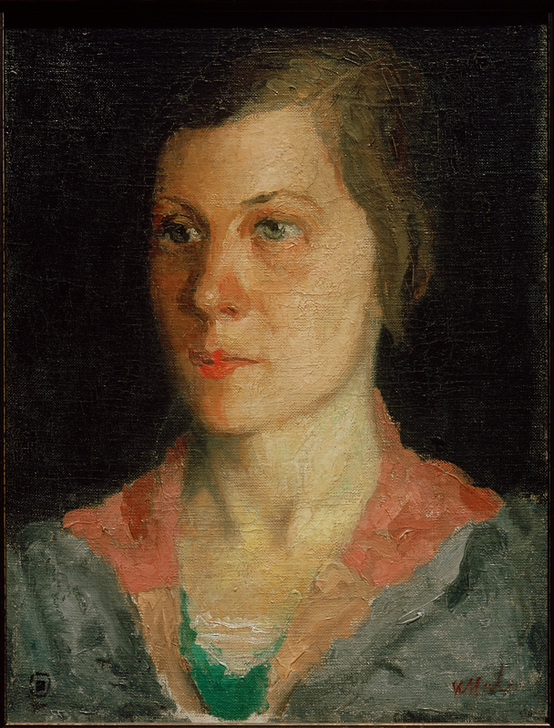 Porträt der Frau des Künstlers, 1933 od Kasimir Severinovich Malewitsch