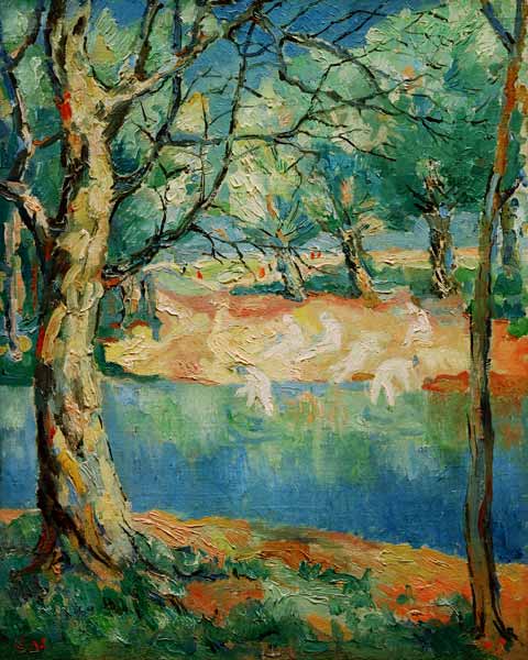 K.Malevich, River in a forest / 1930 od Kasimir Severinovich Malewitsch